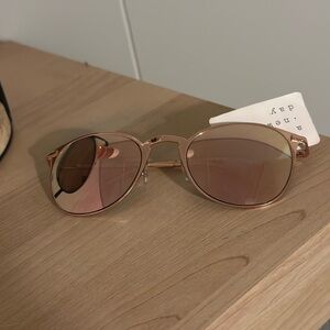 ‘A New Day’ Hailey Rose Gold Mirrored Sunglasses